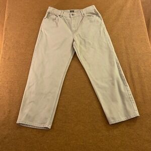 L.E.I. Mens 36x30 Tan Khaki 100% Cotton Straight Leg Vintage Denim Jeans